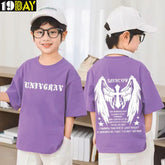 Trendy Kids Oversized Cotton Tee – Relaxed Fit and Durable Comfort